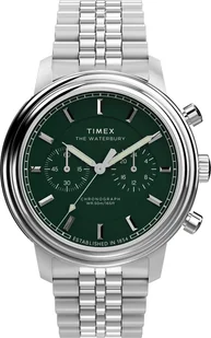 Zegarek Zegarek Timex TW2Y23600 Waterbury Metropolitan Chronograph 41mm Stainless Steel Bracelet - Zegarki męskie - miniaturka - grafika 1