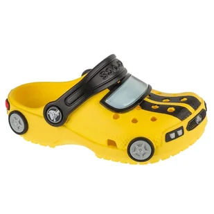 Klapki Crocs Classic Iam Race Car Clog T Jr 210991-77J żółte - Buty dla dziewczynek - miniaturka - grafika 1