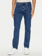 Spodnie męskie - Calvin Klein Jeansy K10K113642 Niebieski Slim Fit - miniaturka - grafika 1