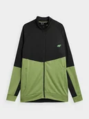 Kurtki i kamizelki sportowe męskie - 4F Kurtka sportowa w kolorze zielono-czarnym - miniaturka - grafika 1