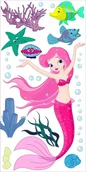 Naklejki na ścianę - Naklejki na ścianę dla dzieci syreny Syrenka 25, 100x50 cm - miniaturka - grafika 1