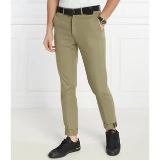 Spodnie męskie - Calvin Klein Spodnie chino + pasek MODERN TWILL | Slim Fit - grafika 1