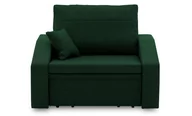 Fotele - Mały fotel rozkładany do salonu, Vertico, 80 cm, butelkowa zieleń - miniaturka - grafika 1