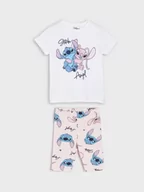 Dresy i komplety dla dziewczynek - Sinsay - Komplet dzianinowy Stitch - biały - miniaturka - grafika 1