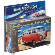 Kolekcjonerskie modele pojazdów - Revell samochody i pojady ciężarowe Volkswagen T1 Samba Bus (z farbami) 67399 - miniaturka - grafika 1