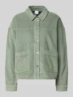 Kurtki damskie - Kurtka koszulowa o luźnym kroju z czystej bawełny model ‘JAMIE’ - miniaturka - grafika 1