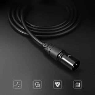 UGREEN AV130 Kabel XLR żeński do XLR męski - 2m (czarny) - Kable - miniaturka - grafika 2