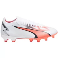 Buty sportowe męskie - Buty piłkarskie Puma Ultra Match FG/AG M 107347 (kolor Biały. Pomarańczowy, rozmiar 44) - miniaturka - grafika 1