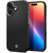 Etui i futerały do telefonów - Etui SPIGEN Enzo Aramid T Mag MagSafe do Apple iPhone 17 Czarno-srebrny - miniaturka - grafika 1