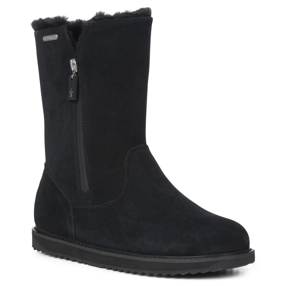 Buty damskie Emu Australia Gravelly śniegowce ocieplane wełną czarne-37