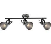 Lampy sufitowe - Briloner 2049-034 - Oświetlenie punktowe RETRO 3xE14/40W/230V szary - miniaturka - grafika 1