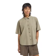 Koszule damskie - Damska koszula z krótkim rękawem Jack Wolfskin SIERRA QUEST SS SHIRT W stone - L - miniaturka - grafika 1