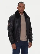 Kurtki męskie - Milestone Kurtka skórzana Tom 531041 21070 Brązowy Regular Fit - miniaturka - grafika 1