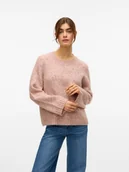 Swetry damskie - Vero Moda Sweter w kolorze jasnoróżowym - miniaturka - grafika 1