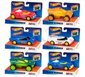 Samochody i pojazdy dla dzieci - Hot Wheels, Pullback, Flash Runner 6 szt. - miniaturka - grafika 1