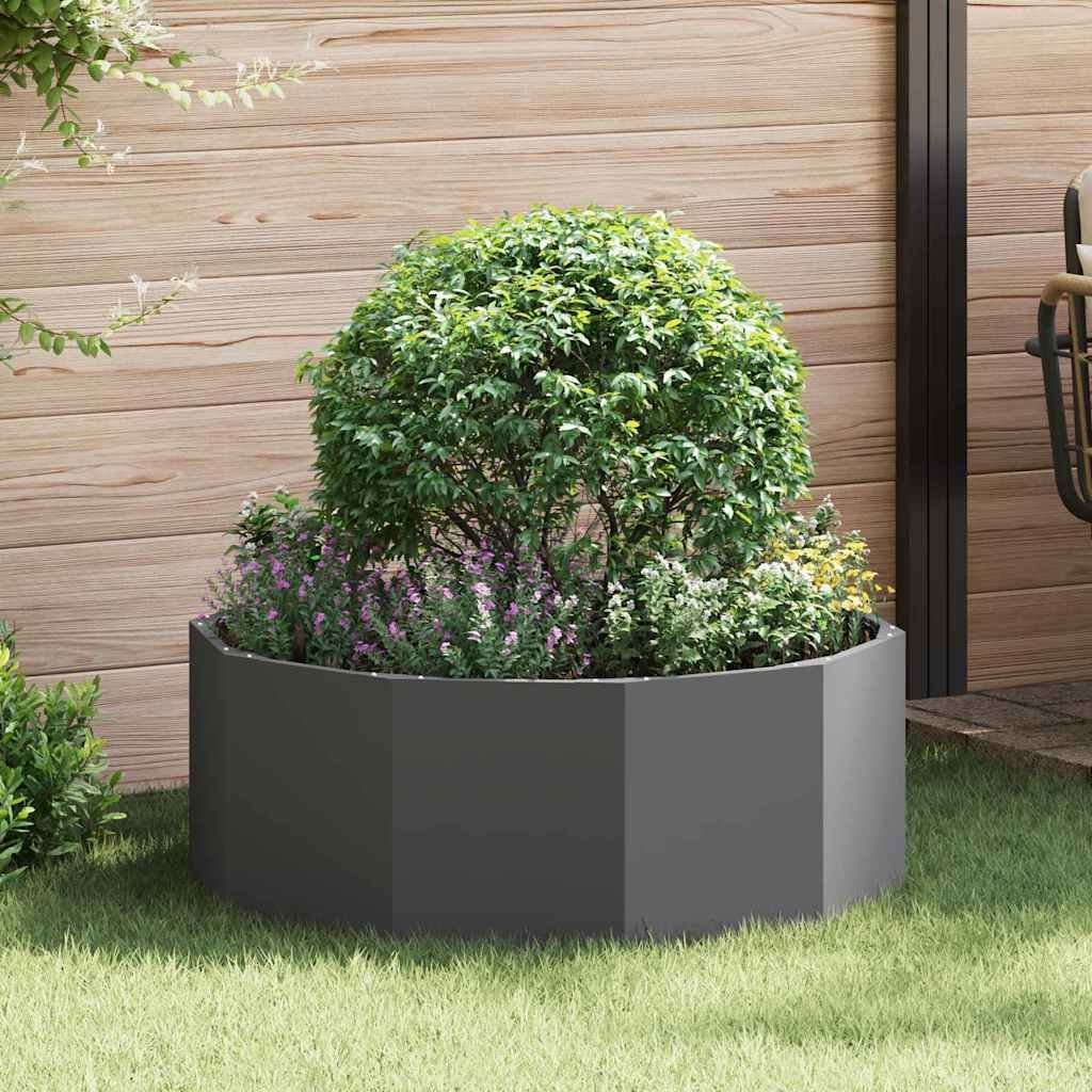vidaXL Donica Czarny 90 x 90 x 35 cm Stal
