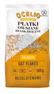 Ocelio Bezglutenowe Płatki Owsiane Premium 500g - Płatki śniadaniowe i musli - miniaturka - grafika 1