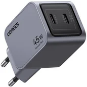 Ładowarki do telefonów - Ładowarka sieciowa Ugreen Nexode Pro 45W, 2x USB-C (szara) - miniaturka - grafika 1
