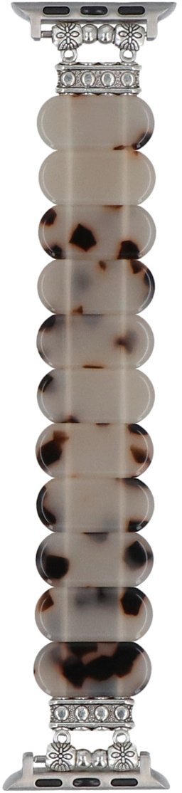 GlacierX bransoleta do smartwatcha Resin Stretch Bracelet Soft Mocha Drops do Apple Watch 38/40/41mm Beżowo-Brązowa