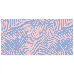 Mata z nadrukiem na biurko Palmowe liście 120x60 cm, Dywanomat - Podkładki na biurko - miniaturka - grafika 1