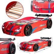 Łóżka - Łóżko Samochód Artnico GT 1 ECO CAR BED LED Czerwone Auto Sportowe - miniaturka - grafika 1