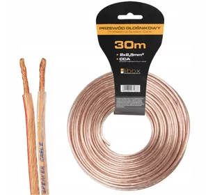 Kabel głośnikowy CCA 2x2,5mm LB0009-30 Libox 30m - Kable - miniaturka - grafika 1