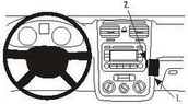 Uchwyty samochodowe do telefonów - ProClip do Volkswagen Jetta 06-10 - miniaturka - grafika 1