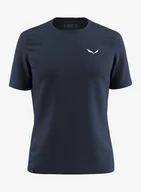 Koszulki i topy damskie - Koszulka szybkoschnąca Salewa Puez Hyb Dry T-Shirt - navy blazer - miniaturka - grafika 1