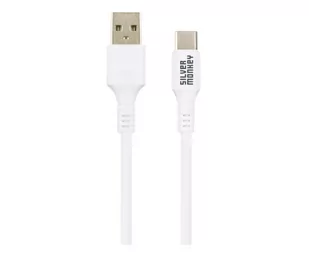 Silver Monkey Kabel  USB-A na USB-C 1 m W - Kable USB - miniaturka - grafika 1
