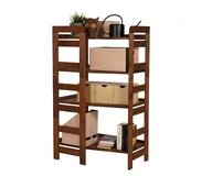 Regały - Regał Modułowy Wewnętrzny 120,8X72X44,8Cm 4 Półki Berdo Olejowany Drewno Sosnowe Brązowy Rr2_Nw2X072_0_R0_F1 / Wamar-Sosenka - miniaturka - grafika 1