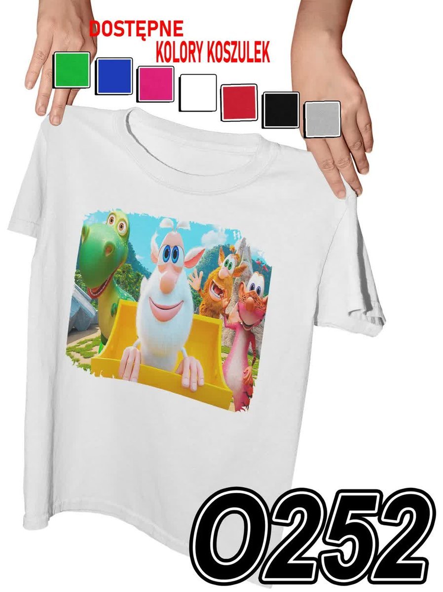 Koszulka Dziecięca Z Nadrukiem Booba Śmieszne Buba Stworek - M 134-140