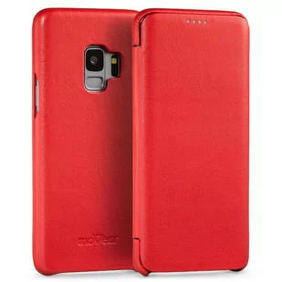 Samsung moVear moVear Skórzane Etui Slim do Galaxy S9 | Wysokiej jakości Pokrowiec z klapką, book case | flipSide S Skóra Nappa, Czarny 5907457801622 - Etui i futerały do telefonów - miniaturka - grafika 1