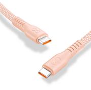 Kable USB - Kabel USBC-USBC eXc IMMORTAL,0.9m,brzoskwiniowy - miniaturka - grafika 1