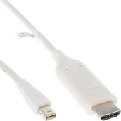 Kable - InLine Kabel Mini DisplayPort HDMI Biały 0.5m 17174I - miniaturka - grafika 1