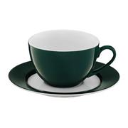 Ambition AURA GREEN KOMPLET FILIŻANEK 220 ML ZE SPODKAMI 6 OS 12 EL PORCELANA 67945