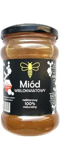 POLSKI miód naturalny 100% WIELOKWIATOWY - 400g - Miód - miniaturka - grafika 1