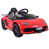 Pojazdy elektryczne dla dzieci - Import SUPER-TOYS ORYGINALNE LAMBORGHINI AVENTADOR WERSJA KARBON MIĘKKIE KOŁA MIĘKKIE SIEDZENIE SUPER JAKOŚĆ/SX2018 SX-2018-CZERWONY - miniaturka - grafika 1