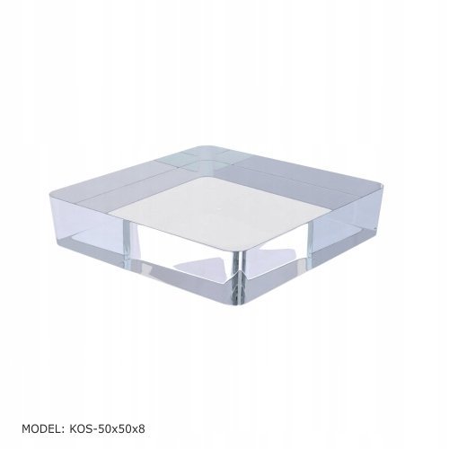Podstawka, Kostka z plexi 50x50x8mm na biżuterię ekspozytor