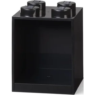 Lego Półka Klocek 4 Czarny 41141733 - Pojemniki na zabawki - miniaturka - grafika 1