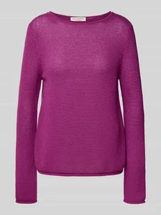 Sweter z dzianiny o kroju regular fit z czystej bawełny - Swetry damskie - miniaturka - grafika 1