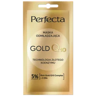 Maseczki do twarzy - Perfecta Gold Q10, maska odmładzająca, 8 ml - miniaturka - grafika 1