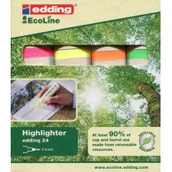 Zakreślacze - edding Zakreślacze ekologiczne 4 kolory - miniaturka - grafika 1