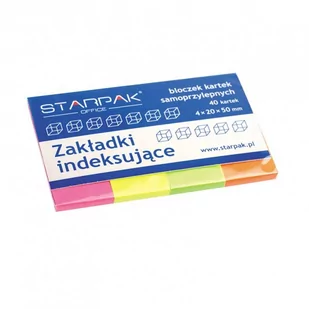 Starpak Zakładki Indeksujące Neon - Artykuły biurowe - miniaturka - grafika 2