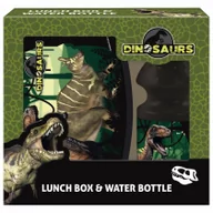 Lunch boxy - Derform Zestaw śniadaniówka + bidon Dinozaur 15 - miniaturka - grafika 1