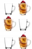Herbata - Komplet 6 szklanych kubków szklanek z uchem kawa herbata 250ml Vega zestaw - miniaturka - grafika 1