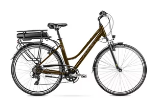 Rower elektryczny ROMET GAZELA RM 2023 brązowo-grafitowy, 18, 28, bmz volatus 440 wh, kobieta - Rowery elektryczne - miniaturka - grafika 1