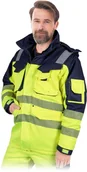 Odzież robocza - KURTKA OCHRONNA OCIEPLANA LHOLLMAN LH-JACWINTER; ŻÓŁTO-GRANATOWY (M) - miniaturka - grafika 1