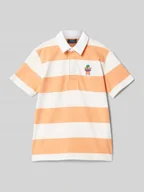Koszulki dla chłopców - Koszulka polo o kroju regular fit z wyhaftowanym motywem i logo - miniaturka - grafika 1