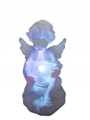 Lampiony i znicze - Aniołek z gwiazdą wkład 11 cm - multikolor - miniaturka - grafika 1