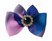 Akcesoria i dodatki do ubrań dla dzieci - Kokardka Glamour wielokolorowa 4,5cm KG002 - miniaturka - grafika 1